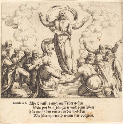 Die Himmelfahrt, 1547 von Augustin Hirschvogel