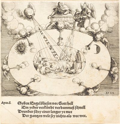 Die Öffnung des siebten Siegels von Augustin Hirschvogel
