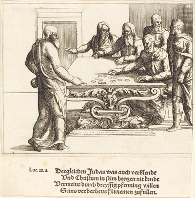 Die Bezahlung des Judas von Augustin Hirschvogel