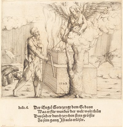 Das Opfer Gideons von Augustin Hirschvogel