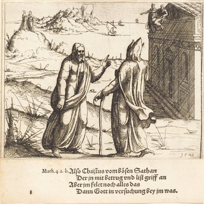 Die Versuchung Christi von Augustin Hirschvogel
