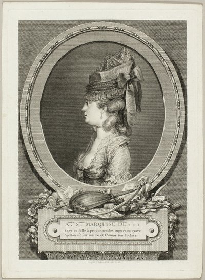 Adrienne-Sophie, Marquise von *** von Augustin de Saint Aubin