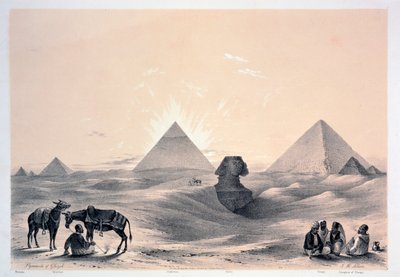 Pyramiden von Gizeh, 1843 von Augustus Butler