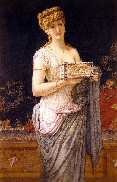 Pompejanisches Mädchen von Augustus Jules Bouvier