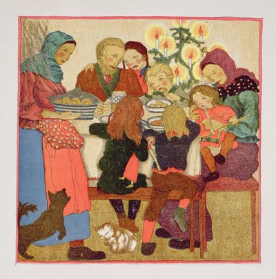 Weihnachtsabendfest, ca. 1910, aus 