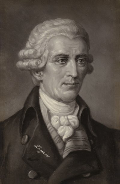 Porträt von Joseph Haydn von Austrian School