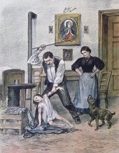 Der grausame Vater, 1897 von Austrian School