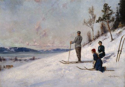 Skifahrer von Axel Hjalmar Ender