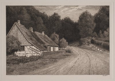 Bauernhaus am Wald von Axel Holm