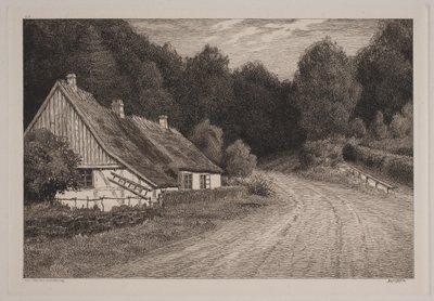 Bauernhaus am Wald von Axel Holm
