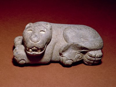 Liegender Jaguar, 1440-1521 von Aztec