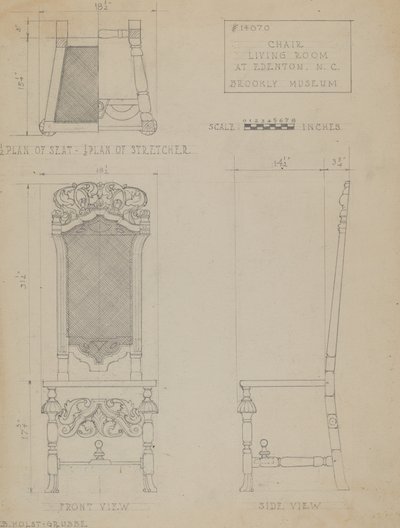 Stuhl von B. Holst Grubbe