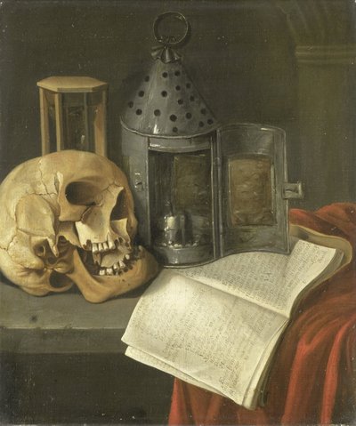 Vanitas-Stillleben von B. Schaak