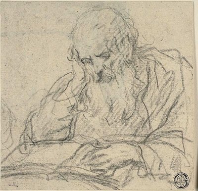 Lesender Heiliger von Baldassare Franceschini