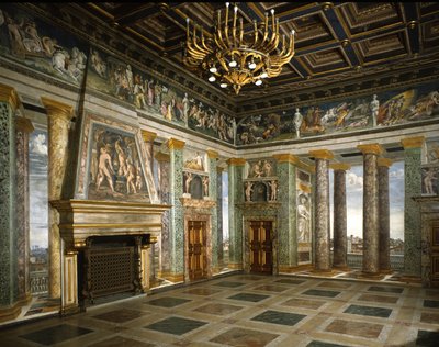Halle der Perspektiven (Fresko) von Baldassarre Peruzzi