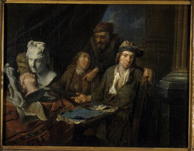 Atelier des Künstlers, 1703 von Balthasar van den Bossche