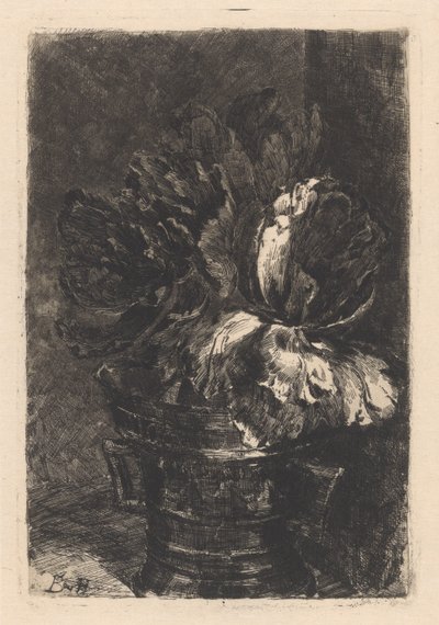 Tulpen in einem Kupfermörser von Barbara Elisabeth van Houten