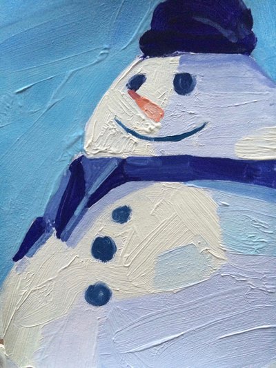 Schneemann von Barbara Hoogeweegen