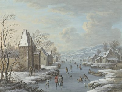 Winteransicht mit Eisvergnügen von Barbara Regina Dietzsch