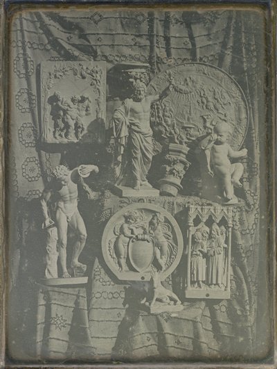 Stillleben mit Gipsabgüssen von Baron Armand Pierre Séguier