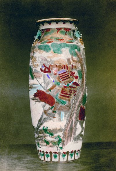 Satsuma-Vase, Japan, 1882 von Baron Raimund von Stillfried