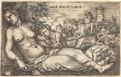 Der Welt Lauf (Schlafende Gerechtigkeit) von Barthel Beham