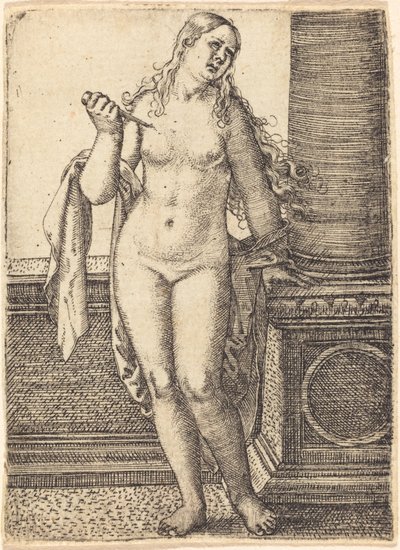 Lucretia steht an einer Säule von Barthel Beham