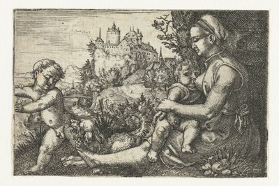 Mutter mit zwei Kindern von Barthel Beham