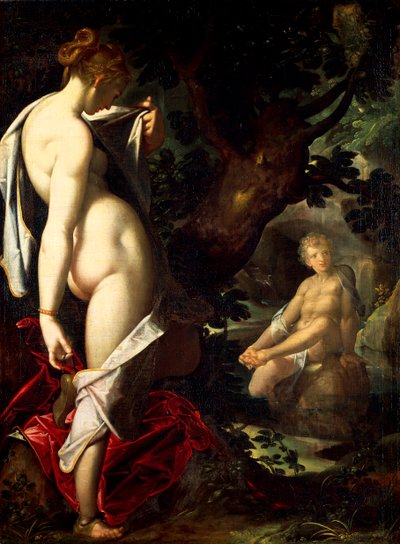 Hermaphroditus und Salamace, von Bartholomaeus Spranger (1546-1611) von Bartholomaeus Spranger