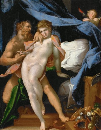 Vulkan und Maia, ca. 1585 von Bartholomaeus Spranger