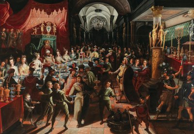 Das Festmahl des Belsazar von Bartholomäus Strobel the Younger