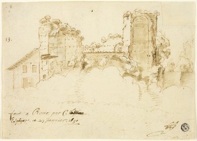 Römische Landschaft von Bartholomeus Breenbergh