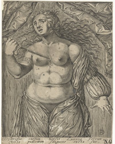 Selbstmord von Lucretia von Bartholomeus Willemsz. Dolendo