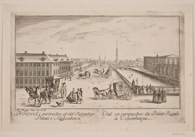 Frederiksholms Kanal, links Prinzenpalais von Bartholomæus Roque