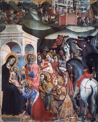Anbetung der Könige, 1380er Jahre von Bartolo di Fredi
