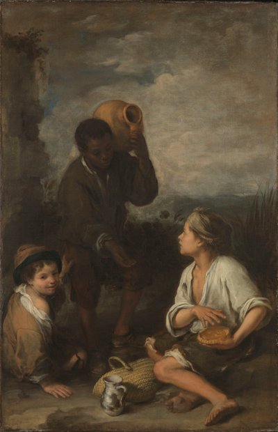 Drei Jungen von Bartolomé Esteban Murillo