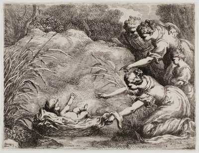 Die Auffindung des Moses von Bartolomeo Biscaino