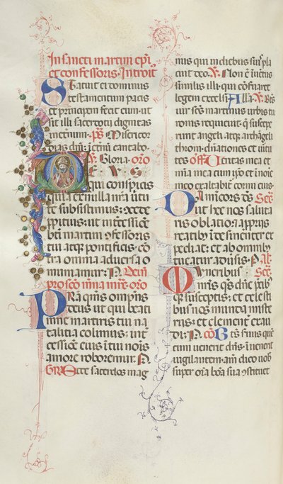 Missale: Fol. 324v: Heiliger Martin, 1469 von Bartolomeo Caporali