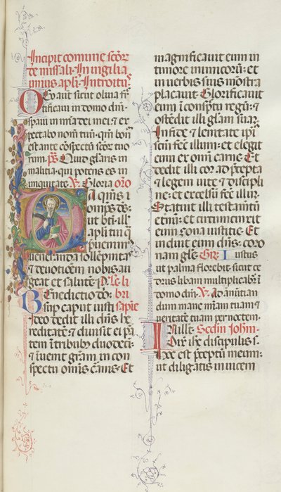 Missale: Fol. 327: Heiliger Bartholomäus, 1469 von Bartolomeo Caporali