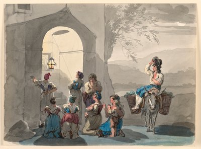 Ave Maria in Tivoli von Bartolomeo Pinelli