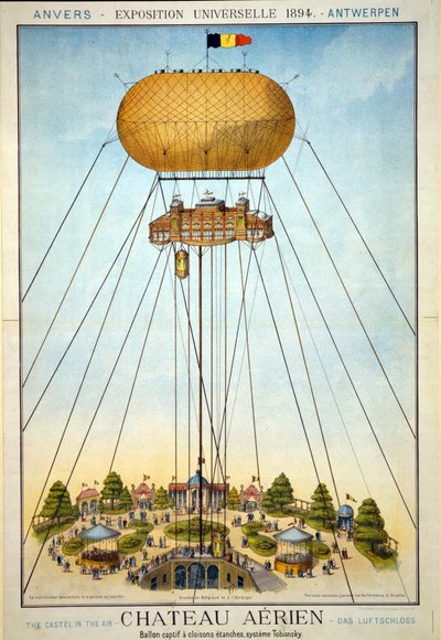 Luftschloss, Weltausstellung, 1894 von Belgian School