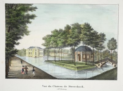 Ansicht des Schlosses Sterrebeek, ca. 1895 von Belgian School