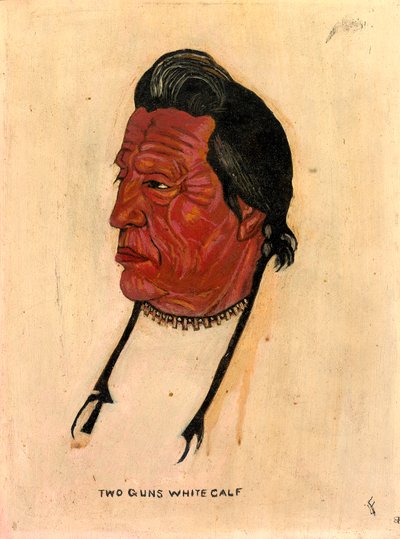 Two Guns White Calf, n.d. von Benjamin H. Frayser