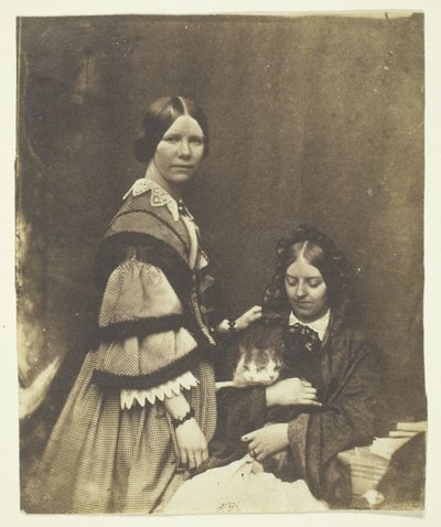 Mrs. Craik hält eine Katze von Benjamin Mulock
