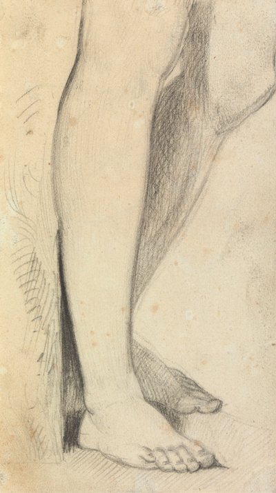 Figurenstudie von Beinen von Benjamin Robert Haydon