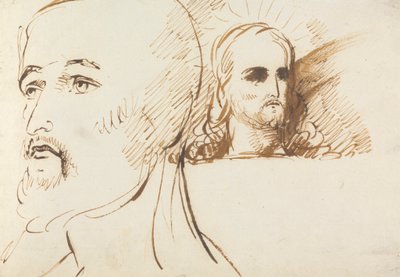 Studien des Gesichts von Jesus von Benjamin Robert Haydon