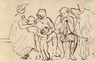 Studie von sitzenden Figuren von Benjamin Robert Haydon