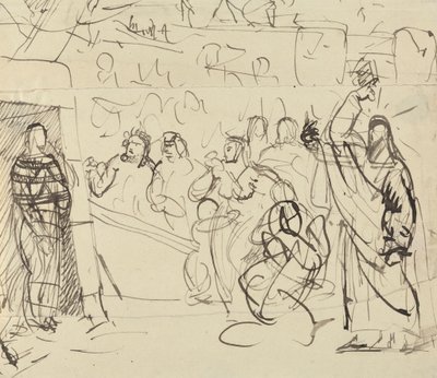 Studie der Auferstehung des Lazarus von Benjamin Robert Haydon