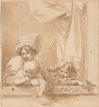 Eine Mutter und zwei Kinder von Benjamin West