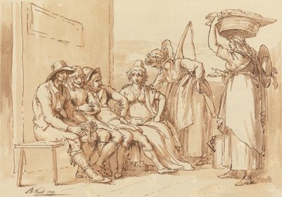 Charaktere auf den Straßen von London von Benjamin West